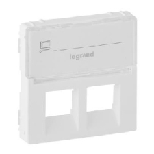 LEGRAND Valena Life 2xRJ45 csatlakozóaljzat burkolat, címketartóval fehér 1db világítási kellék