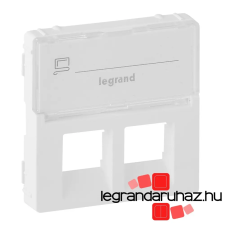 LEGRAND Valena Life 2xRJ45 csatlakozóaljzat burkolat, címketartóval fehér 755480 villanyszerelés