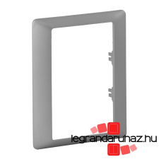 LEGRAND Valena Life egyes keret 2x2P+F csatlakozóaljzathoz alumínium 754241 villanyszerelés