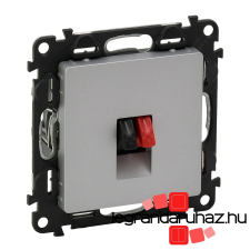 LEGRAND Valena Life hangszóró-csatlakozóaljzat (2 kivezetéssel) alumínium 753372 villanyszerelés