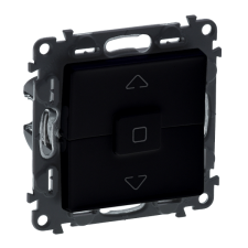 LEGRAND VALENA LIFE REDŐNY NYOMÓ, MECHANIZMUS BURKOLATTAL, FEKETE redőny