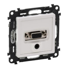 LEGRAND Valena Life VGA aljzat + 3,5 mm Jack aljzat Fehér (Keret nélkül) villanyszerelés