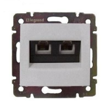 LEGRAND VALENA TEL.2xRJ45 CAT6. UTP FEHÉR villanyszerelés