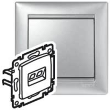 LEGRAND VALENA TEL SPEC RJ11/RJ45 CAT5e ALU villanyszerelés