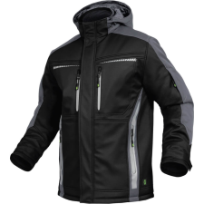 Leib Flex Fekete/Szürke Hőtükrös Téli Softshell Kabát - 6XL munkaruha