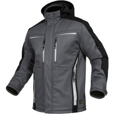 Leib Flex Szürke/Fekete Hőtükrös Téli Softshell Kabát - XS