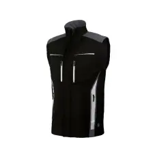 LEIBWACHTER LEIB flex softshell férfi mellény fekete-szürke- xxl