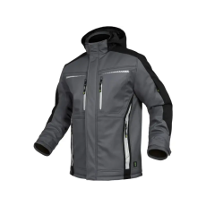 LEIBWACHTER LEIB FLEX téli softshell kabát szürke-fekete -XL()