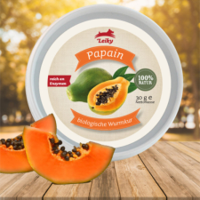 Leiky 100% Papain - természetes védelem férgek ellen, Leiky vitamin, táplálékkiegészítő kutyáknak