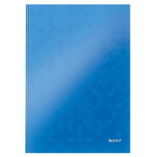  LEITZ Beíró, A4, kockás, 80 lap, keményfedeles, LEITZ &quot;Wow&quot;, kék füzet