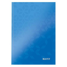 Leitz Beíró, a5, kockás, 80 lap, keményfedeles, leitz &quot;wow&quot;, kék 46281036 füzet