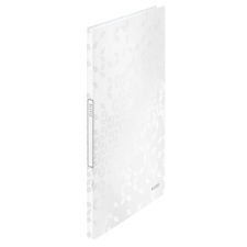  LEITZ Bemutatómappa, 20 zsebes, A4, LEITZ "Wow", fehér mappa