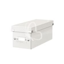 Leitz CD tároló doboz, lakkfényű, LEITZ &amp;quot;Click&amp;Store&amp;quot;, fehér papírárú, csomagoló és tárolóeszköz