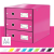 Leitz Click & Store WOW, 3-részes, rózsaszínű