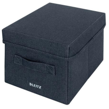 Leitz Doboz, szövet borítású, S méret, LEITZ &quot;Fabric&quot;, sötétszürke bútor