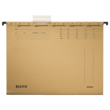 Leitz Függõmappa, karton, A4, LEITZ "Alpha Standard", natúr irattartó