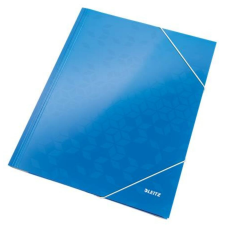 Leitz Gumis mappa, 15 mm, karton, A4, LEITZ Wow, kék (E39820036) irattartó