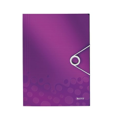 Leitz Gumis mappa, PP, A4, LEITZ "Wow", lila mappa