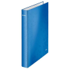 Leitz Gyűrűs könyv, 4 gyűrű, D alakú, 40 mm, A4 Maxi, karton, LEITZ "Wow", kék