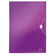 Leitz Harmonikamappa, A4, PP, 6 rekeszes, LEITZ "Wow", lila mappa