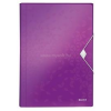 Leitz Harmonikamappa, A4, PP, 6 rekeszes, "Wow", lila (LEITZ_45890062)
