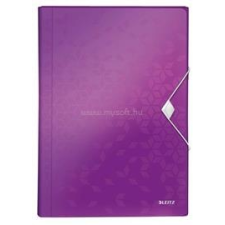 Leitz Harmonikamappa, A4, PP, 6 rekeszes, "Wow", lila (LEITZ_45890062) mappa