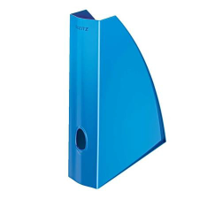  LEITZ Iratpapucs, műanyag, 60 mm, elöl nyitott, LEITZ &quot;Wow&quot;, kék irattartó