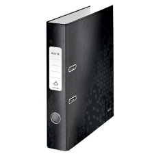 Leitz Iratrendező, 52 mm, A4, karton, LEITZ  180 Wow , fekete mappa