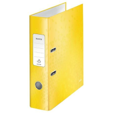 Leitz Iratrendező, 80 mm, A4, karton, LEITZ &quot;180 Wow&quot;, sárga lefűző