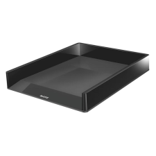 Leitz Irattálca, műanyag, kettős színhatású, LEITZ "Duo", fekete irattálca