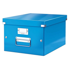 Leitz Irattároló doboz, A4, lakkfényű, Leitz Click&amp;Store, kék irattartó