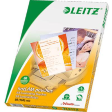 Leitz Lamináló fólia DIN A4 80 mikron fényes 100 db (33818) lamináló fólia