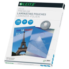 Leitz Meleglamináló fólia, 100 mikron, A4, fényes, UDT technológiával, LEITZ &quot;iLam&quot; lamináló fólia