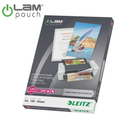 Leitz Meleglamináló fólia, 125 mikron, A4, fényes, UDT technológiával (E74810000) (E74810000) lamináló fólia