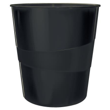 Leitz Papírkosár, 15 liter, LEITZ "Recycle", fekete szemetes