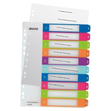 Leitz Regiszter, A4 Maxi, 1-10, LEITZ "Wow" regiszter és tartozékai