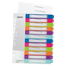 Leitz Regiszter, A4 Maxi, 1-12, LEITZ "Wow" irattartó