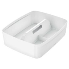 LEITZ Rendszerező tálca, fogantyúval, nagy, LEITZ "MyBox", fehér bútor