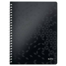 Leitz Spirálfüzet, A4, vonalas, 80 lap, LEITZ Wow, fekete (E46370095) irodalom