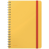 Leitz Spirálfüzet, B5, kockás, 80 lap, LEITZ, "Cosy Soft Touch", melegsárga