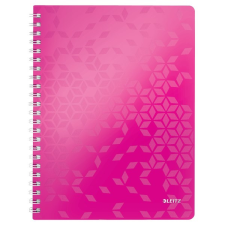 Leitz Spirálfüzet kockás leitz wow a/4 80 lapos rózsaszín 46380023 füzet