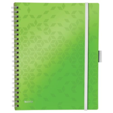 Leitz Spirálfüzet LEITZ Wow Active A/4 80 lapos kockás zöld füzet