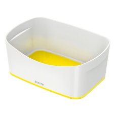 Leitz Tároló doboz LEITZ Wow Mybox műanyag fehér/sárga papírárú, csomagoló és tárolóeszköz