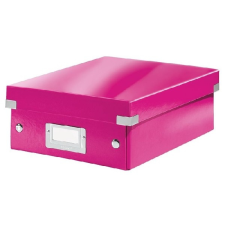 Leitz Tárolódoboz, rendszerező, PP, karton, S méret, Leitz Click&amp;Store, rózsaszín (6057-22-23) bútor