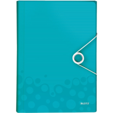 Leitz Wow A4 6 rekeszes Harmonikamappa - Jégkék mappa