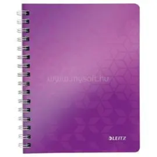 Leitz Wow A5 80lapos kockás lila spirálfüzet (LEITZ_46410062) füzet