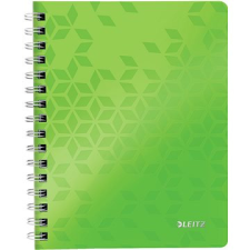 Leitz WOW A5 spirálfüzet, vonalas, zöld füzet