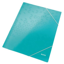 Leitz WOW karton gumis mappa jégkék (39820051) mappa