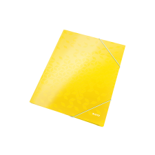 Leitz Wow karton gumis mappa sárga irattartó