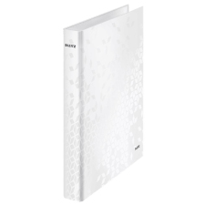 Leitz WOW laminált gyűrűskönyv fehér (42420001) gyűrűskönyv